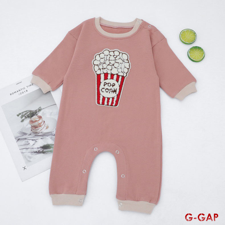 Autumn/Winter Ins Baby Long Sleeve Cartoon Cotton Bodysuit