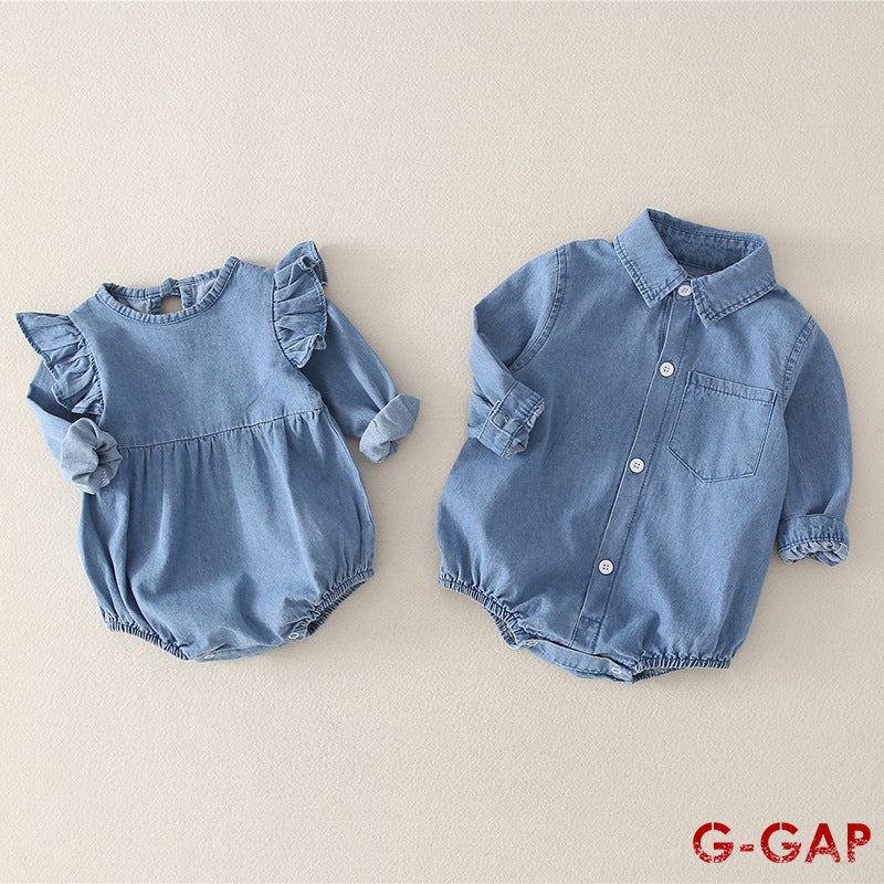 Spring/Autumn Baby Denim Jumpsuit