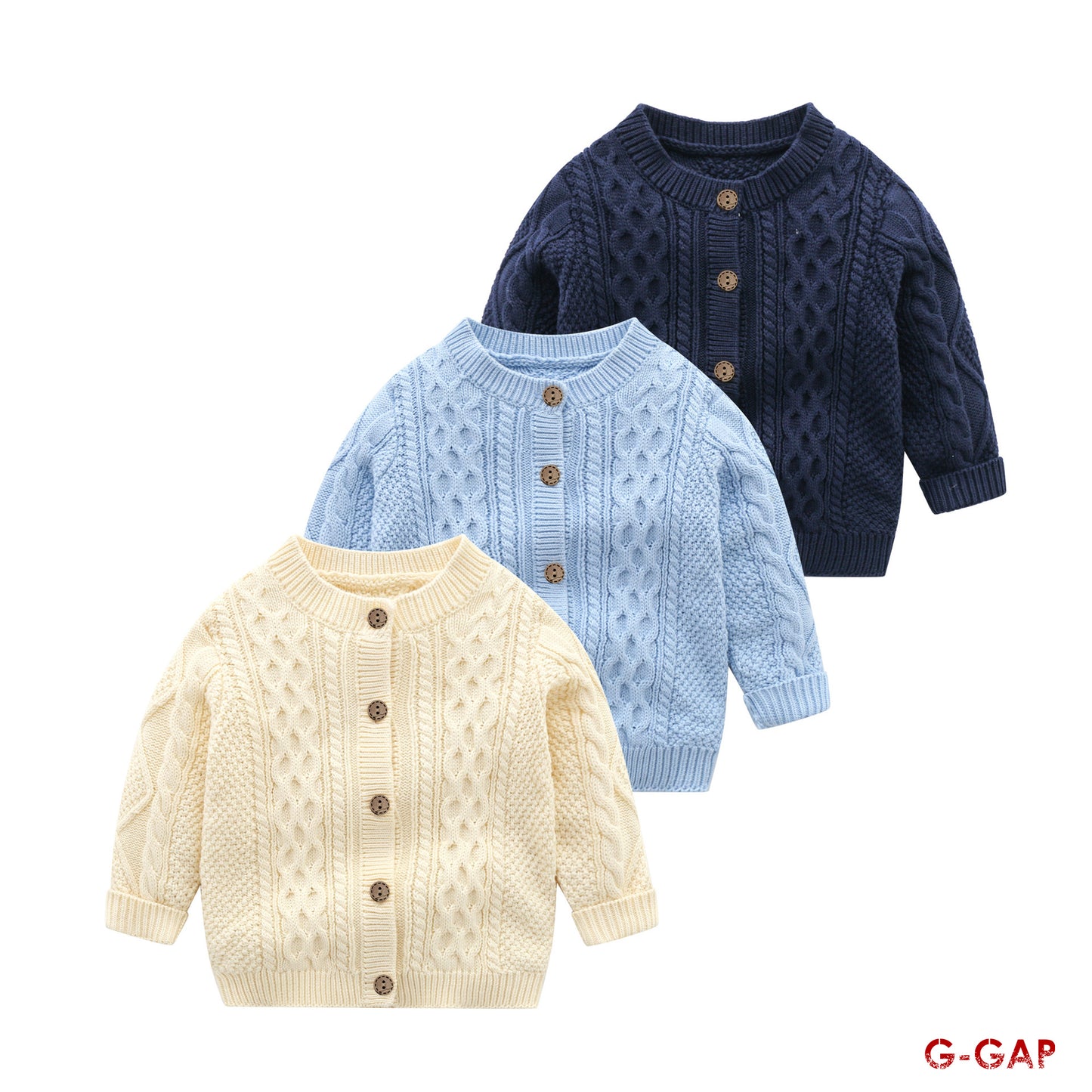 Solid Color Knitted Cardigan