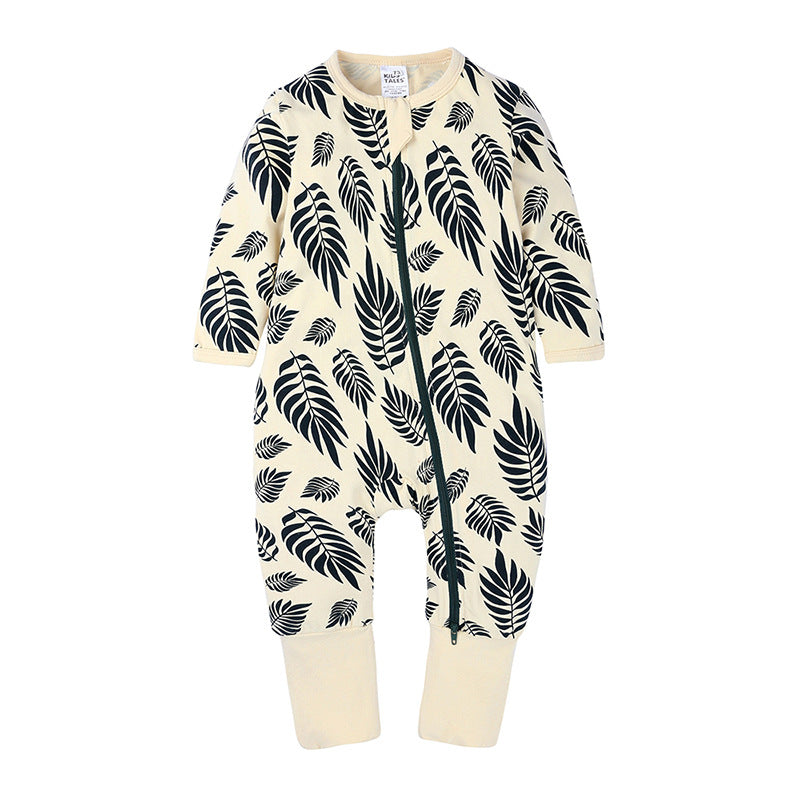 High-Quality Cotton Zipper Romper