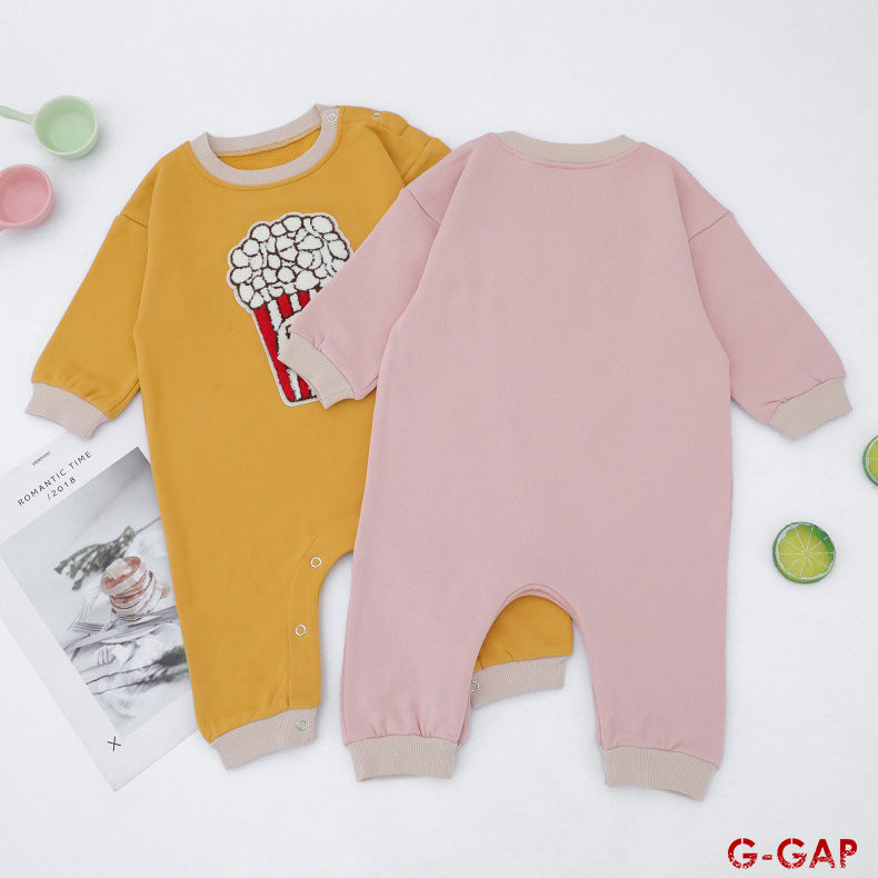 Autumn/Winter Ins Baby Long Sleeve Cartoon Cotton Bodysuit