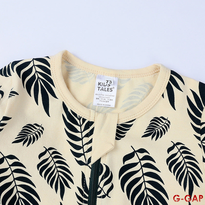 Spring/Autumn Baby Cotton Long Sleeve Zipper Romper