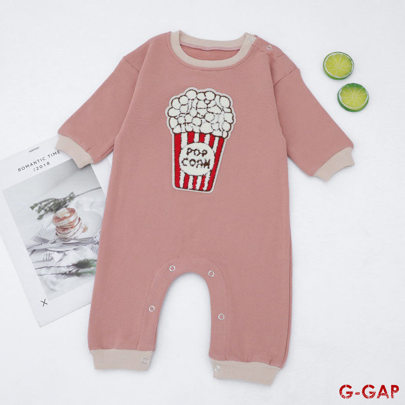 Autumn/Winter Ins Baby Long Sleeve Cartoon Cotton Bodysuit
