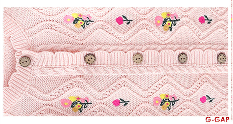 Baby Woolen Jumpsuit with Hat - Embroidered Newborn Outfit