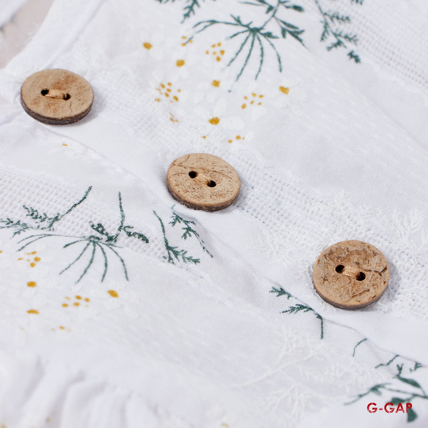 Baby Girl Flower Print Seersucker Cotton Muslin Clothing Set