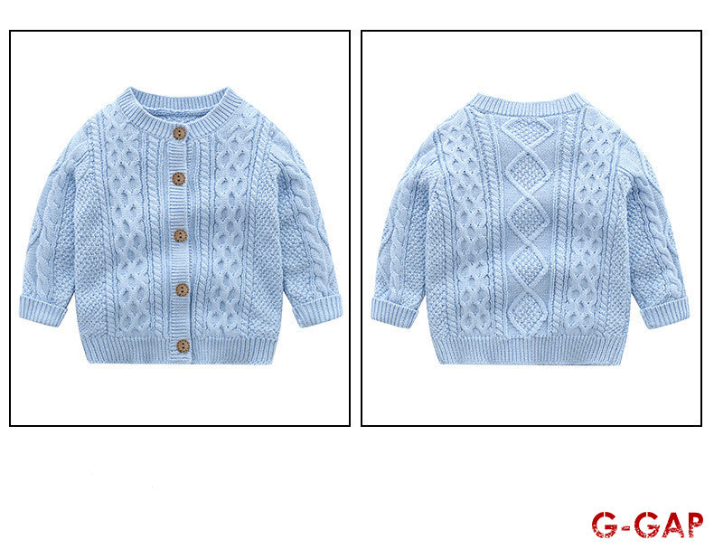 Solid Color Knitted Cardigan