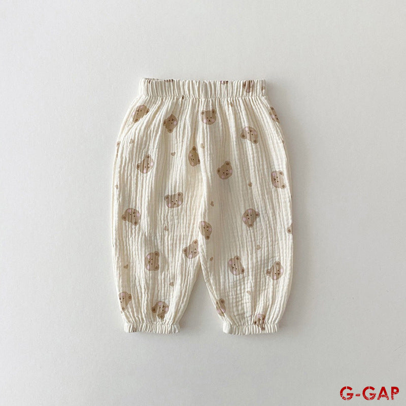 Summer Infant Mosquito-Proof Cotton Lantern Pants