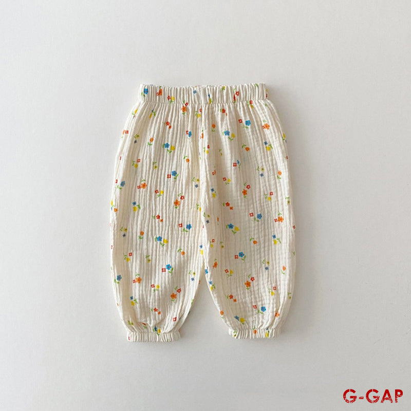 Summer Infant Mosquito-Proof Cotton Lantern Pants
