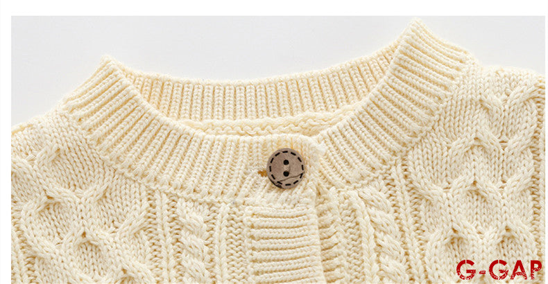 Solid Color Knitted Cardigan