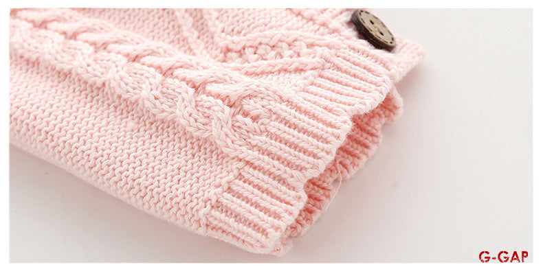 Baby Woolen Jumpsuit with Hat - Embroidered Newborn Outfit