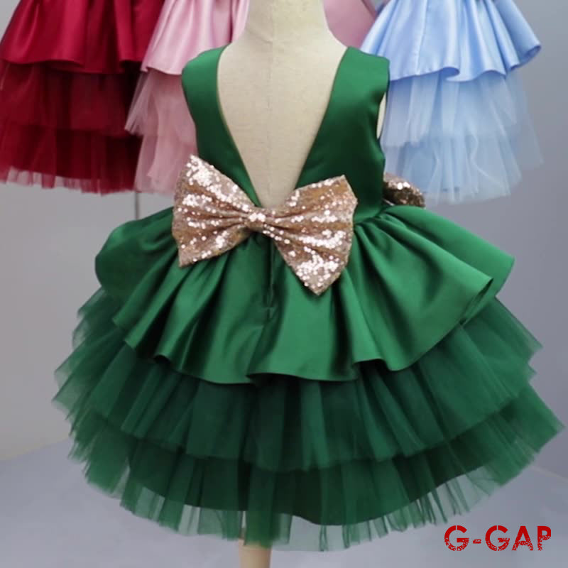 Puffy Mesh Princess Baby Birthday Dress