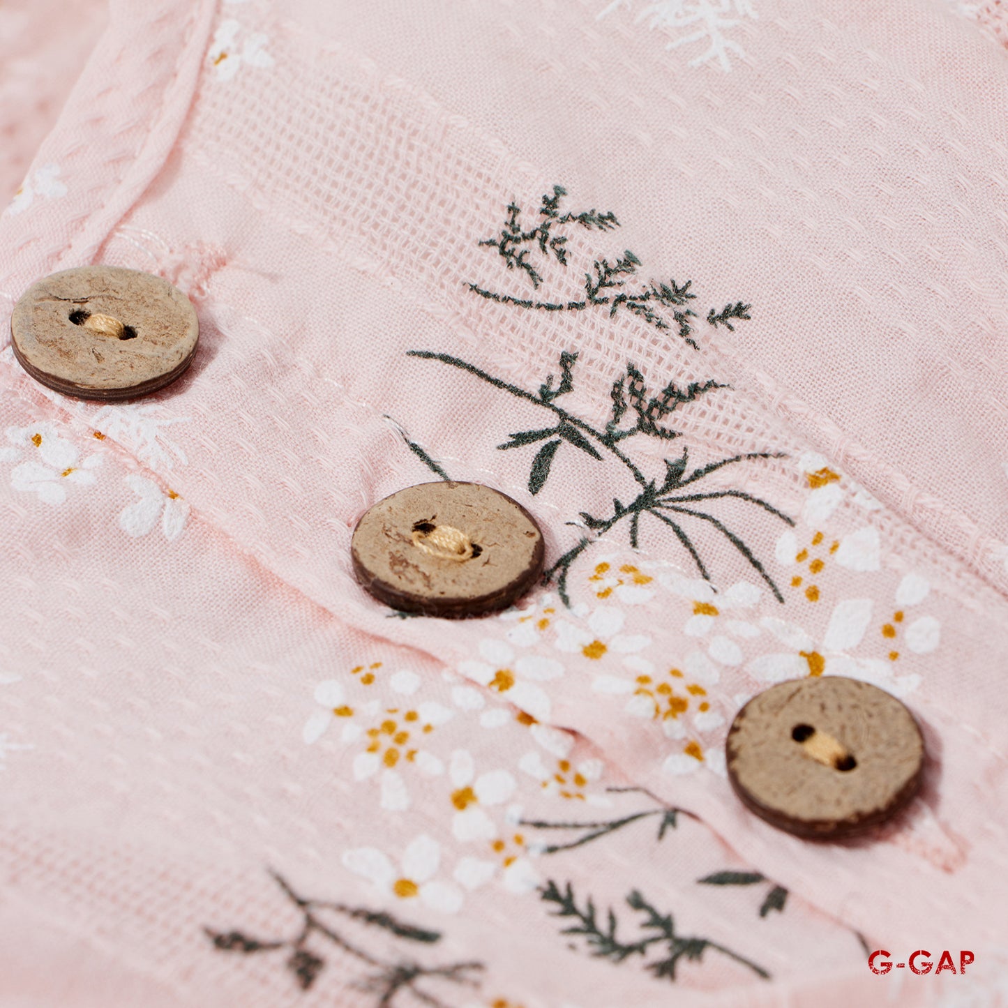 Baby Girl Flower Print Seersucker Cotton Muslin Clothing Set