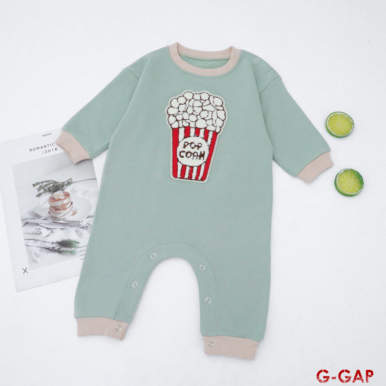 Autumn/Winter Ins Baby Long Sleeve Cartoon Cotton Bodysuit