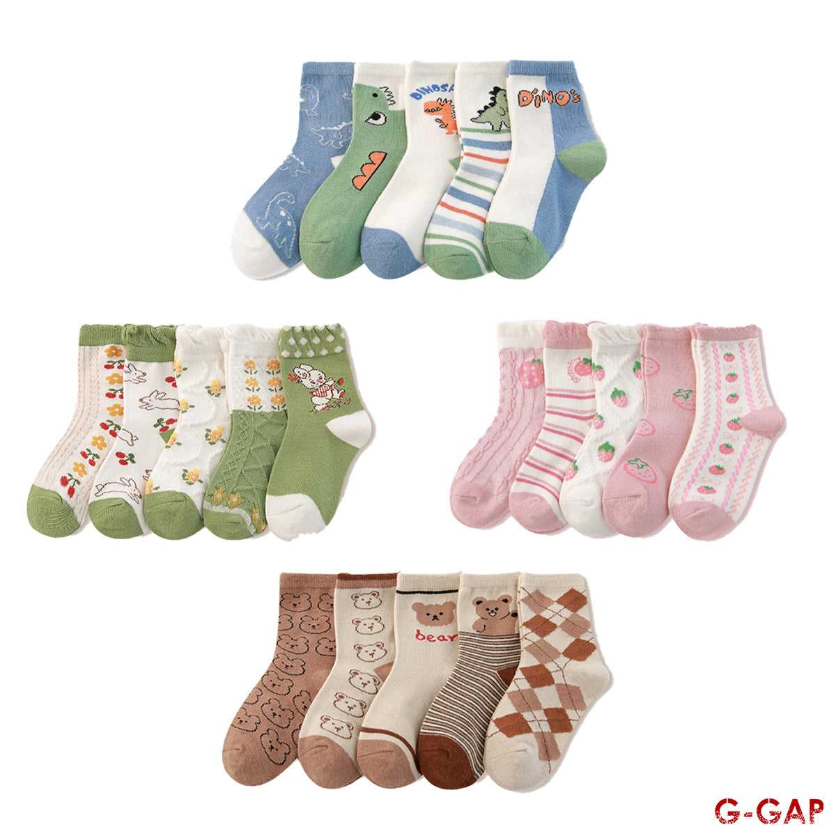 Baby Flower Rabbit Tube Socks
