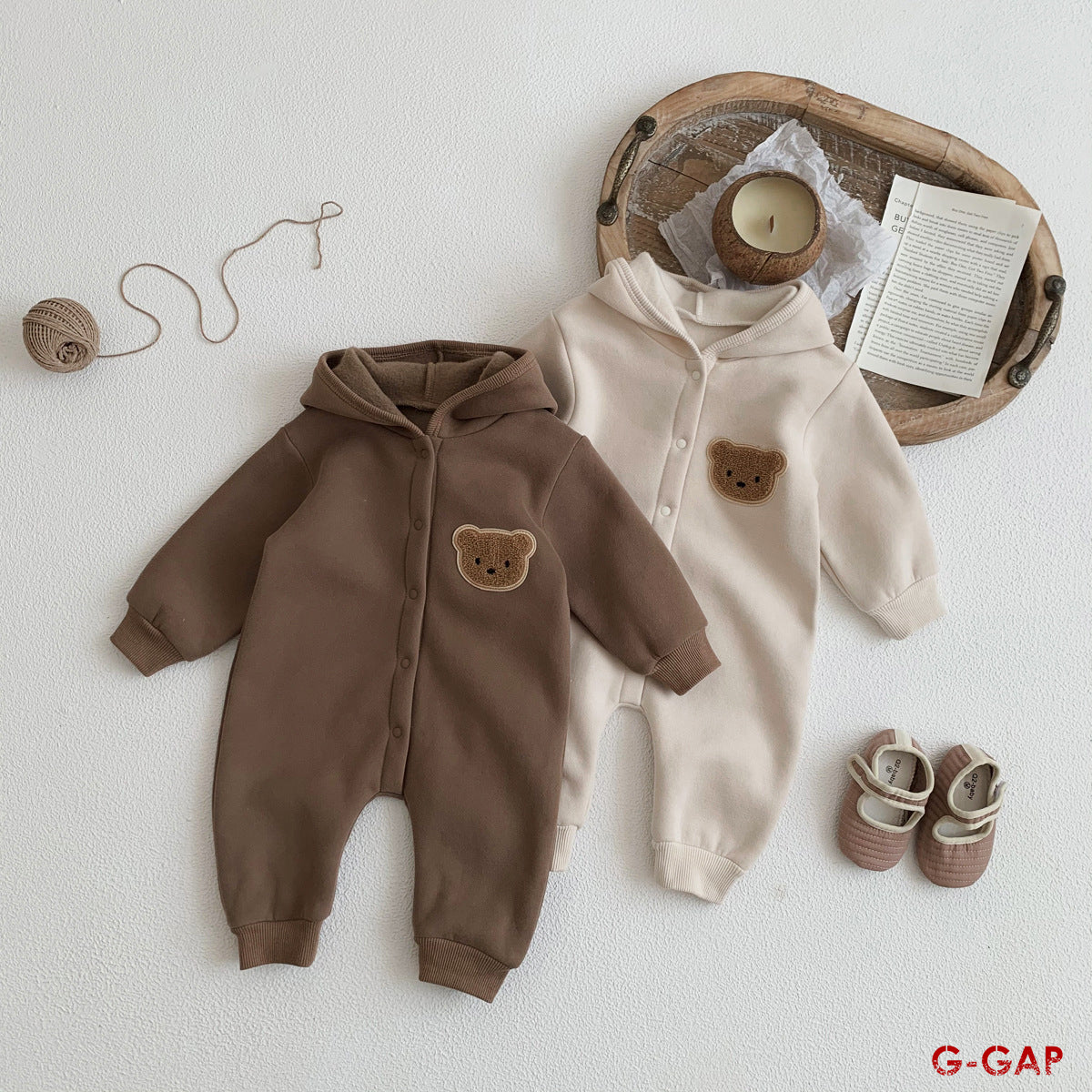 Velvet Bear Jumpsuit for Infants