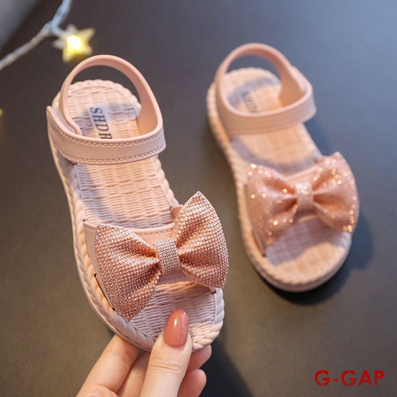 Spring and Autumn Bow Shoes Flat Leather Baby Shoes