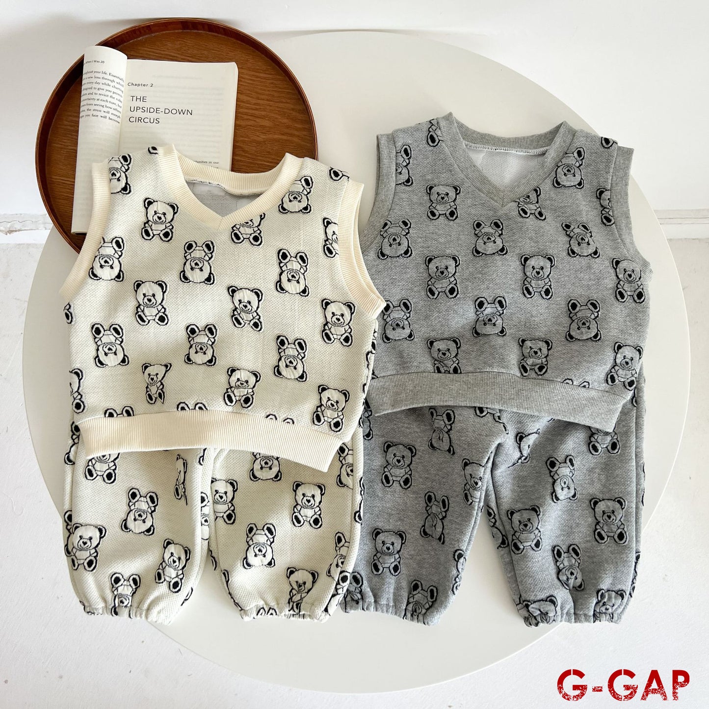 Baby Bear Vest Pants Suit Autumn Fashion Cotton 2-Piece