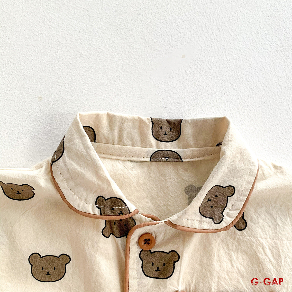 Summer Baby Bear Dot Short Sleeve Jumpsuit
