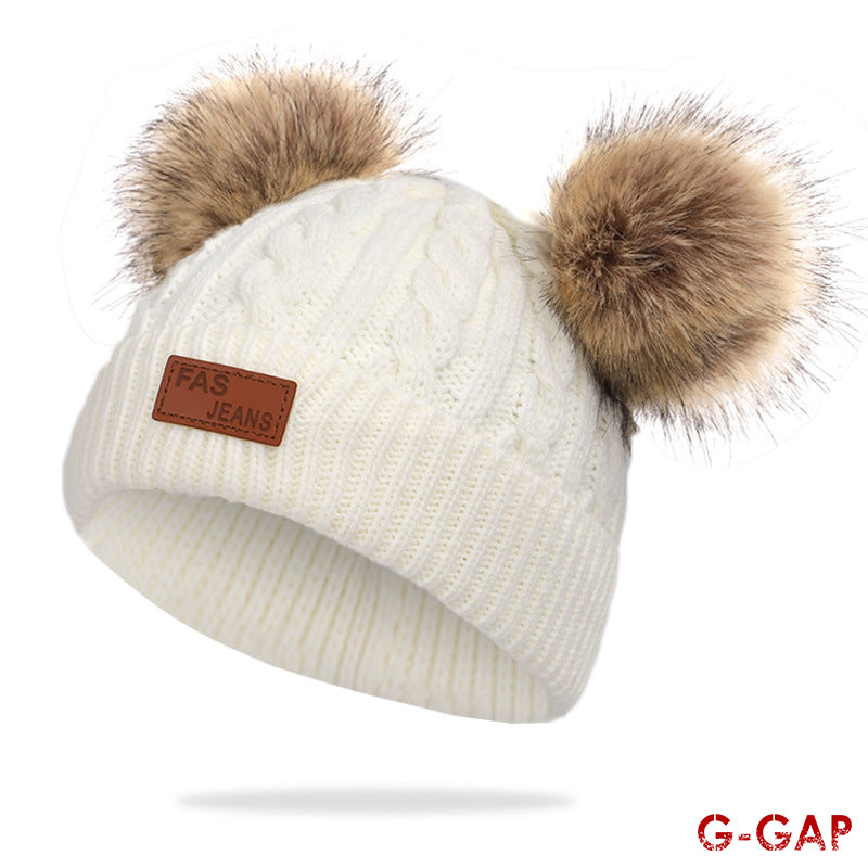 Autumn Winter Infant Knitted Hat Fashion Baby Warm Wool Hat