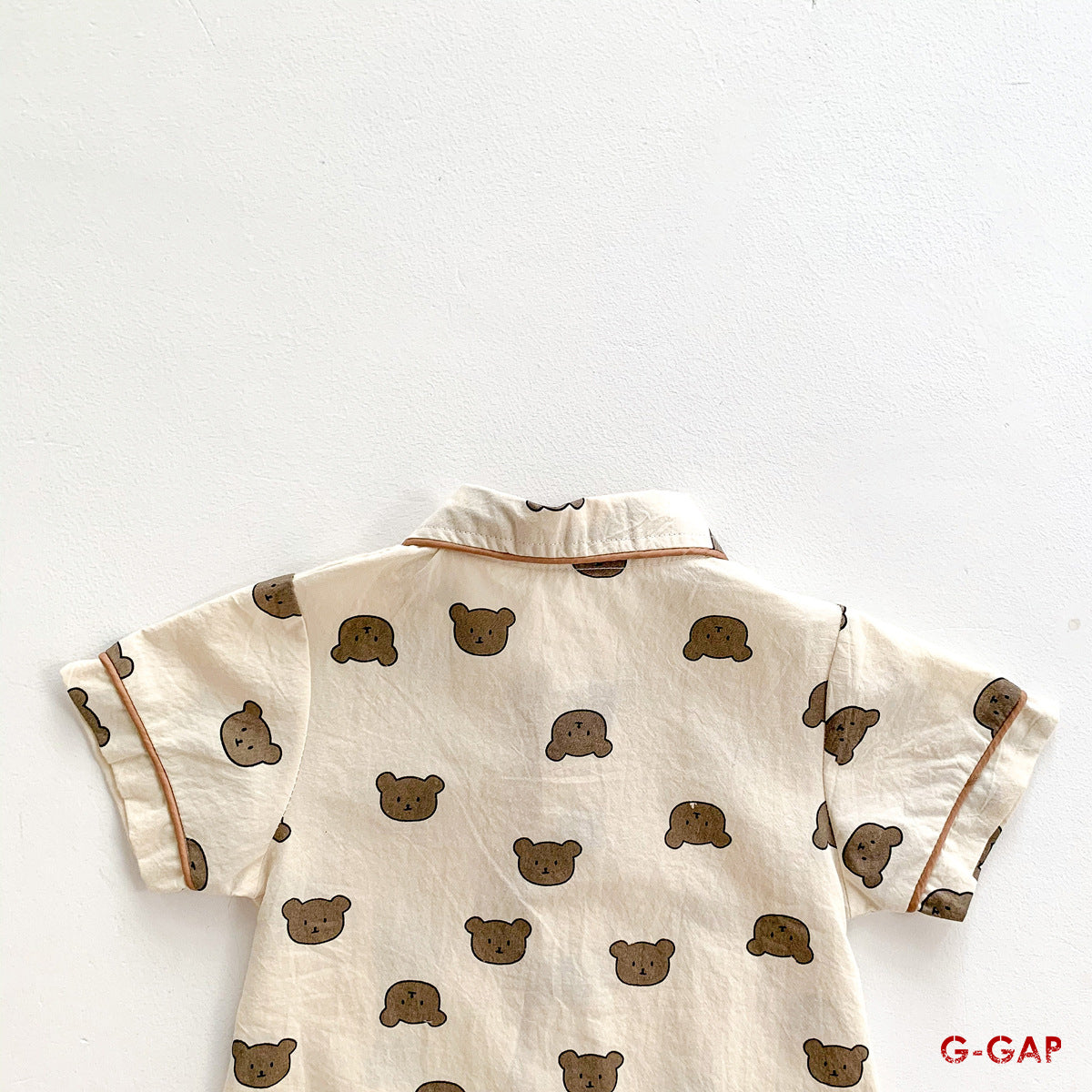 Summer Baby Bear Dot Short Sleeve Jumpsuit