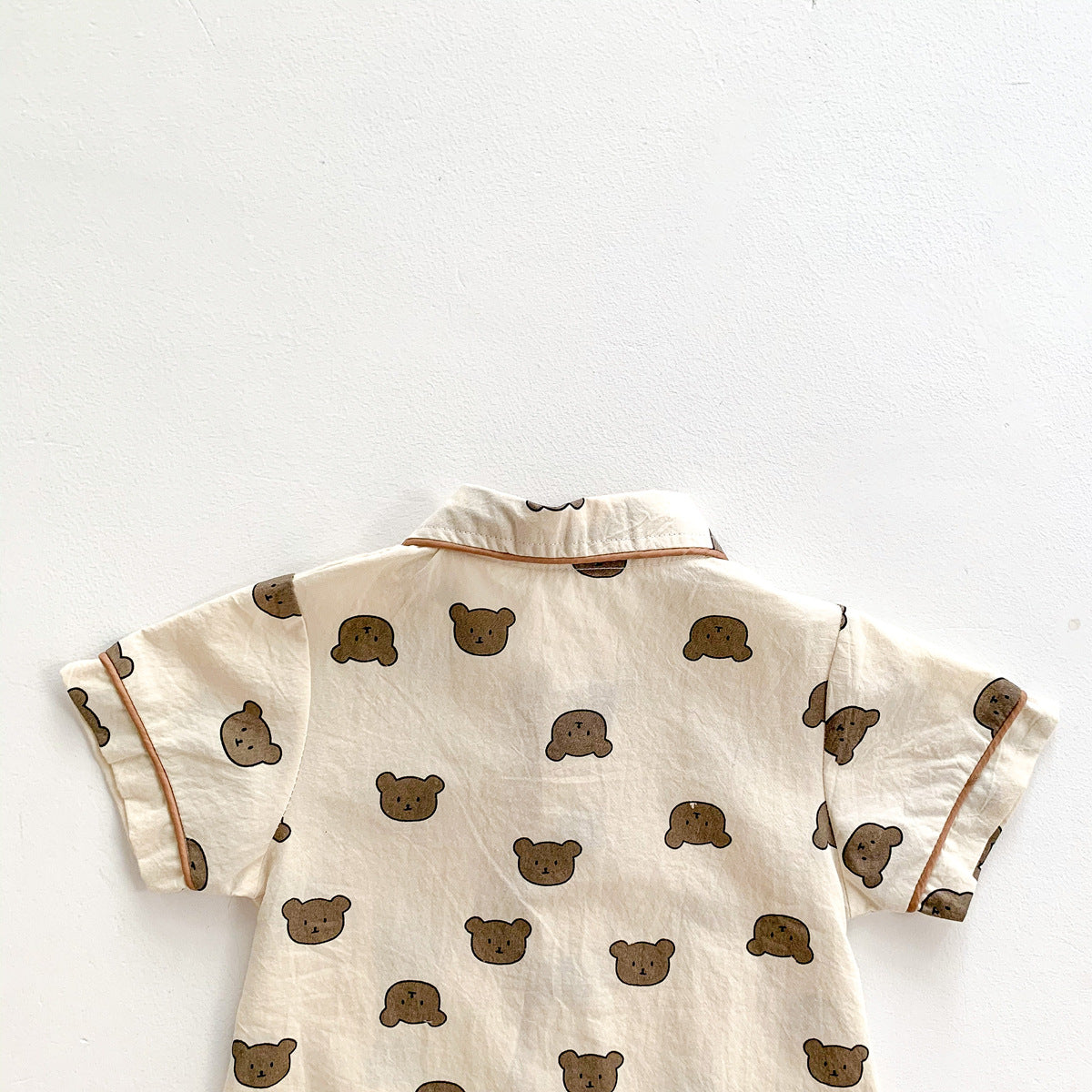 Summer Bear Dot Short Sleeve Baby Jumpsuit