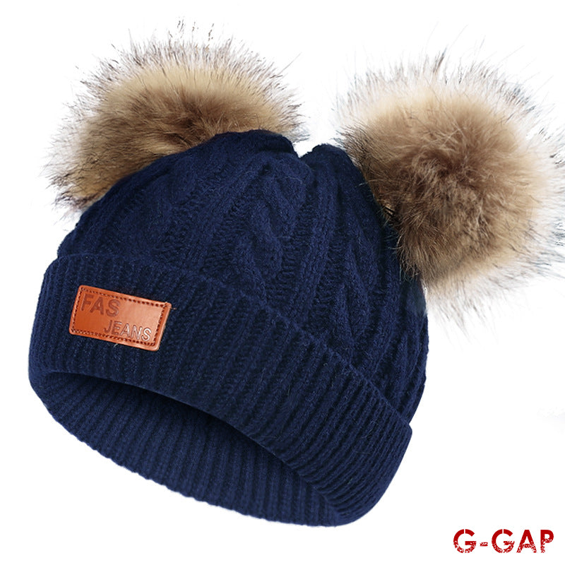 Autumn Winter Infant Knitted Hat Fashion Baby Warm Wool Hat
