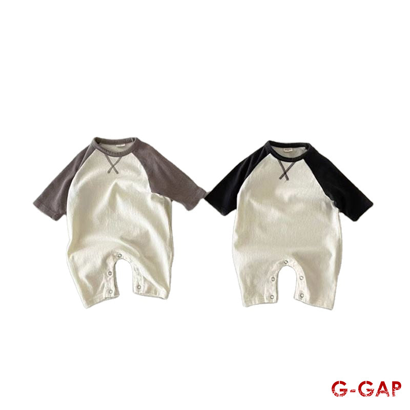 Spring and Autumn Cotton Infant Jumpsuit Baby Rompers