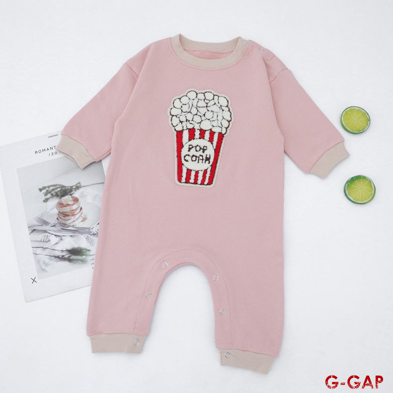 Autumn/Winter Ins Baby Long Sleeve Cartoon Cotton Bodysuit
