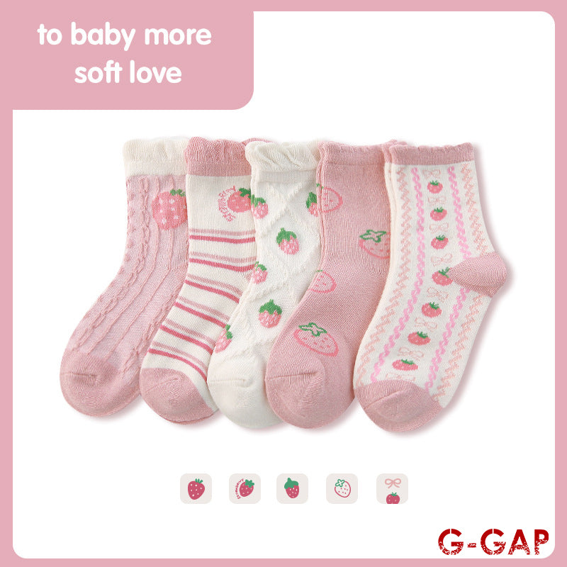 Baby Flower Rabbit Tube Socks