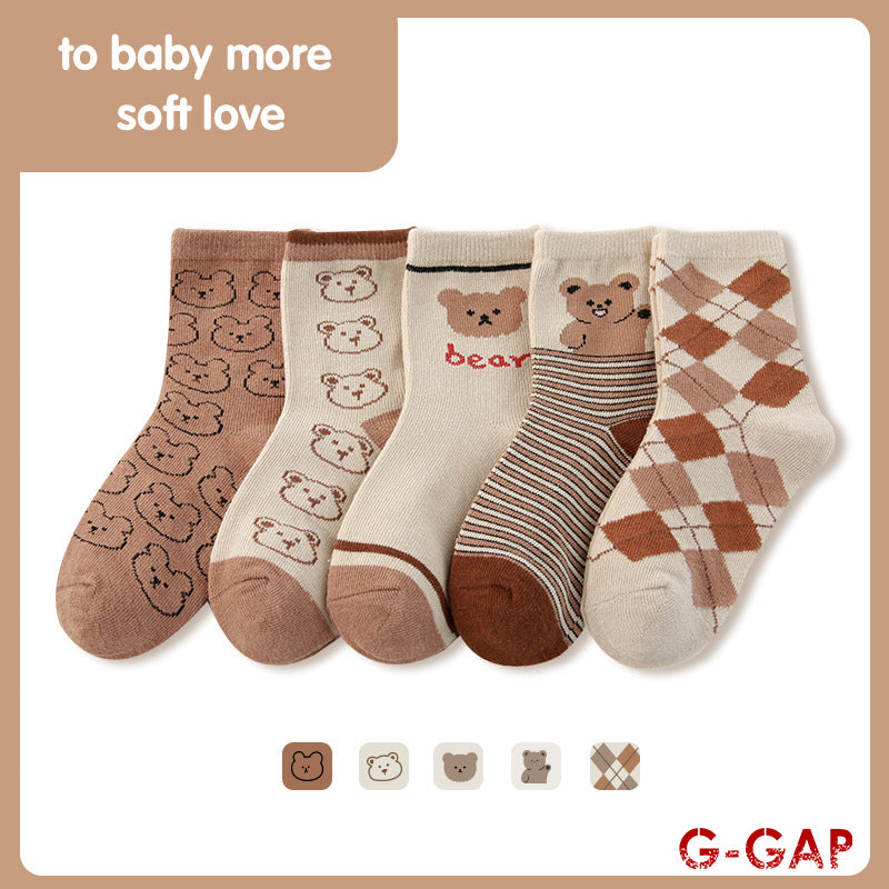 Baby Flower Rabbit Tube Socks