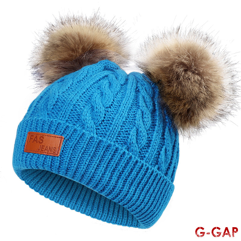 Autumn Winter Infant Knitted Hat Fashion Baby Warm Wool Hat