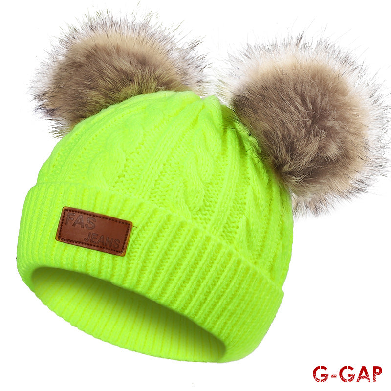 Autumn Winter Infant Knitted Hat Fashion Baby Warm Wool Hat