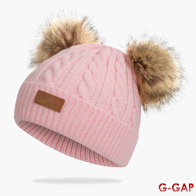 Autumn Winter Infant Knitted Hat Fashion Baby Warm Wool Hat