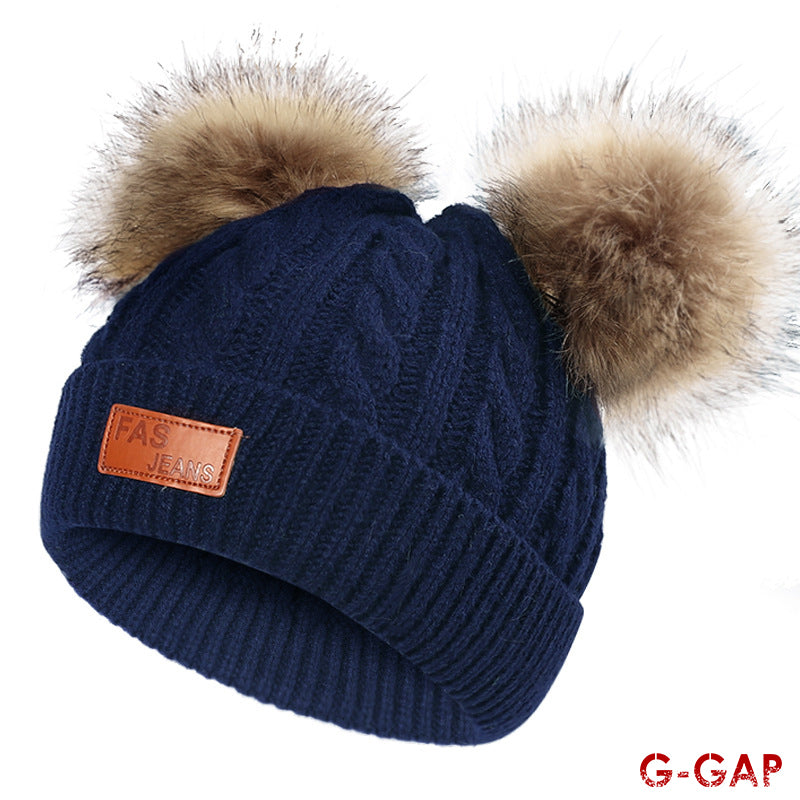 Autumn Winter Infant Knitted Hat Fashion Baby Warm Wool Hat