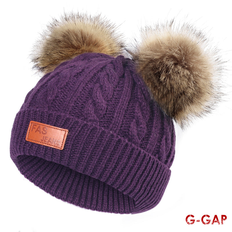 Autumn Winter Infant Knitted Hat Fashion Baby Warm Wool Hat