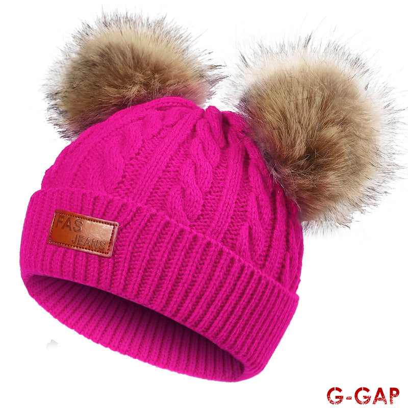 Autumn Winter Infant Knitted Hat Fashion Baby Warm Wool Hat
