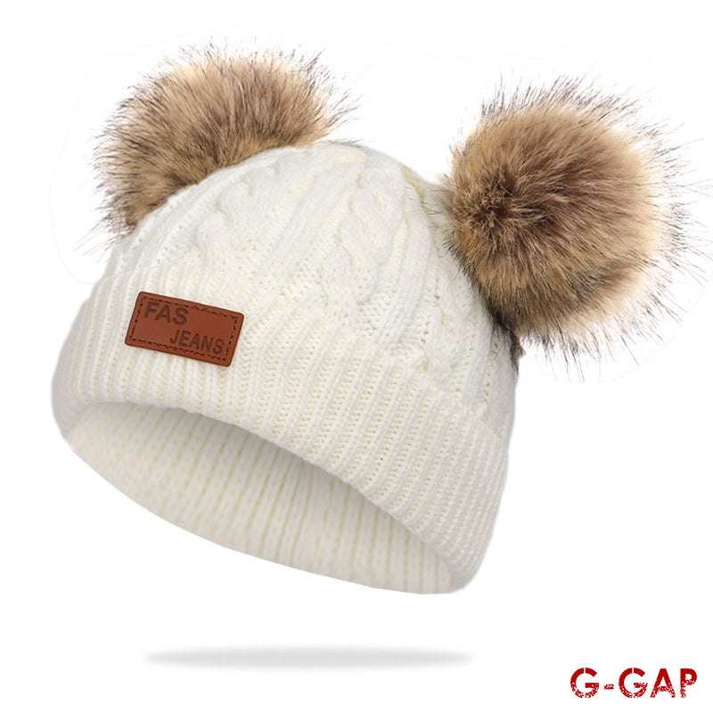 Autumn Winter Infant Knitted Hat Fashion Baby Warm Wool Hat
