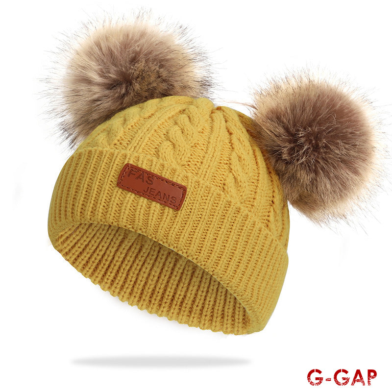 Autumn Winter Infant Knitted Hat Fashion Baby Warm Wool Hat
