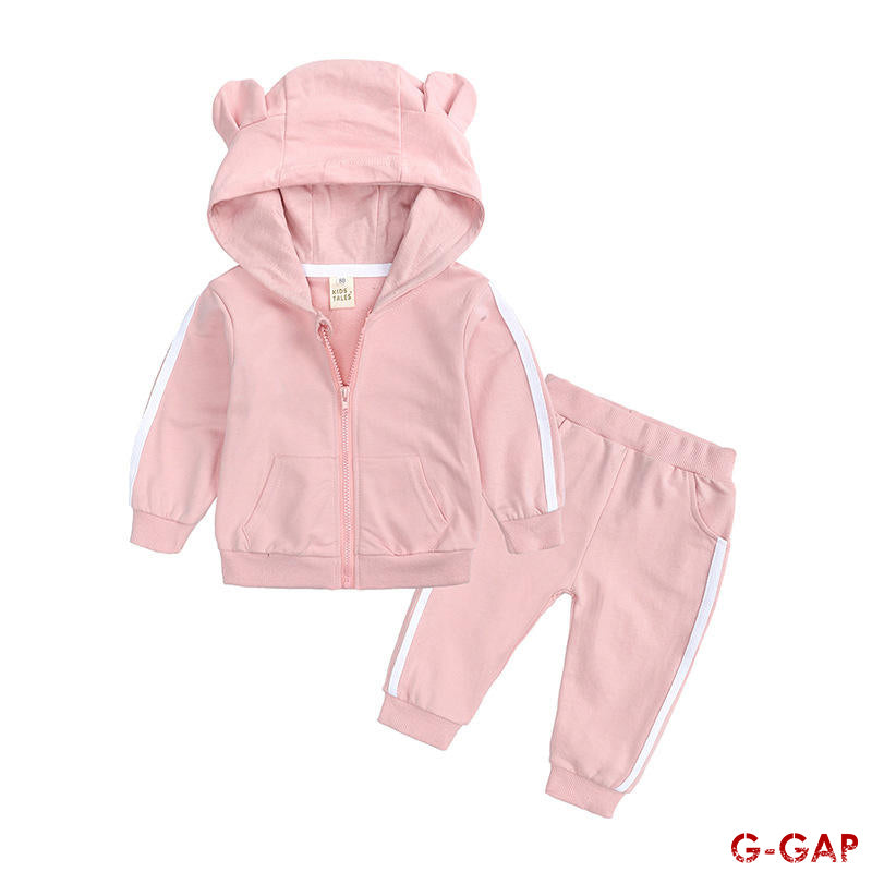 New Baby Spring/Autumn 2pcs Hooded Long Sleeve Sports Suit