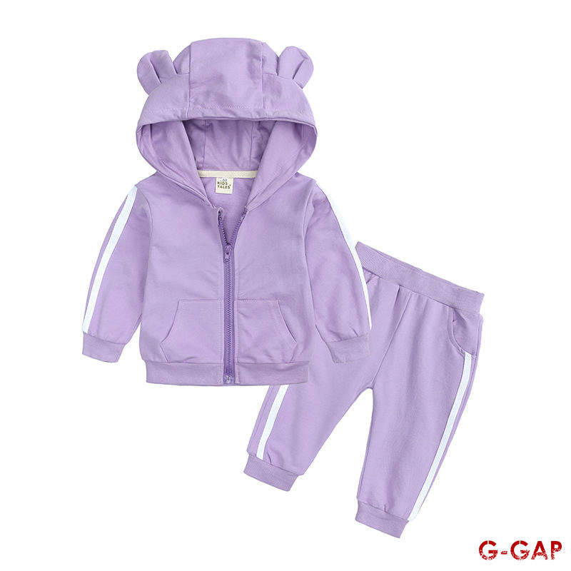 New Baby Spring/Autumn 2pcs Hooded Long Sleeve Sports Suit
