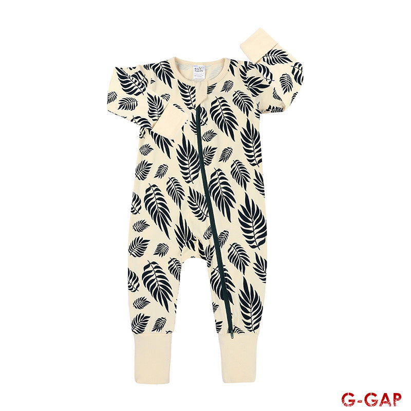 Spring/Autumn Baby Cotton Long Sleeve Zipper Romper