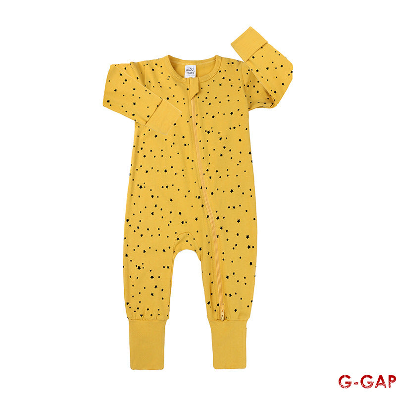 Spring/Autumn Baby Cotton Long Sleeve Zipper Romper