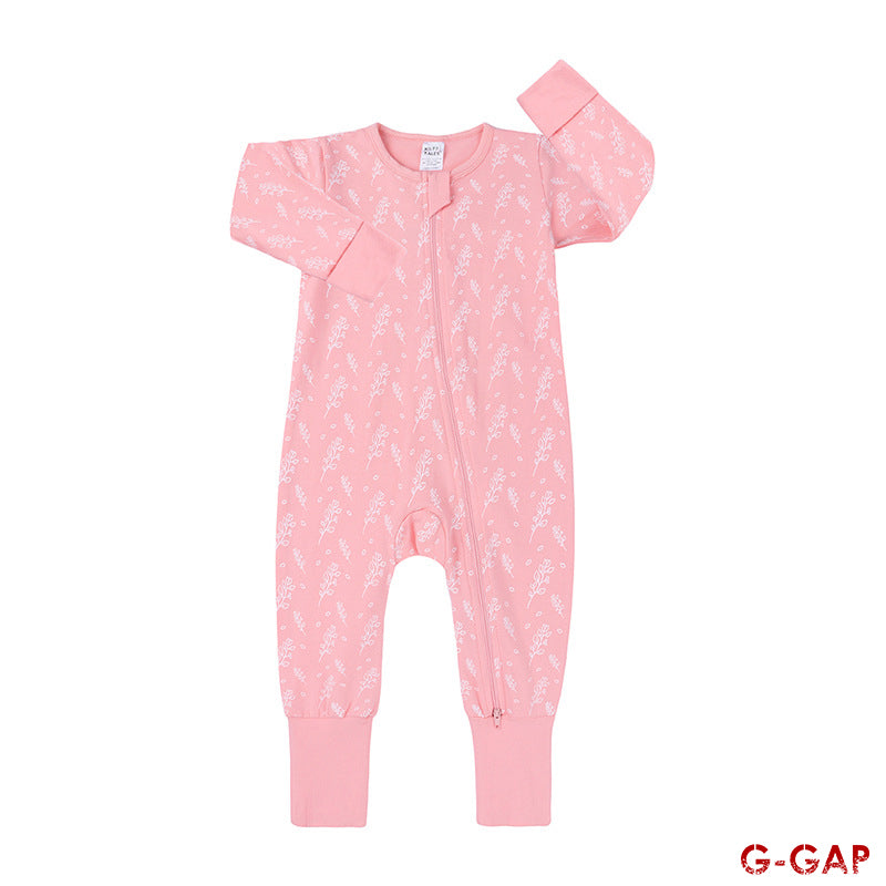 Spring/Autumn Baby Cotton Long Sleeve Zipper Romper