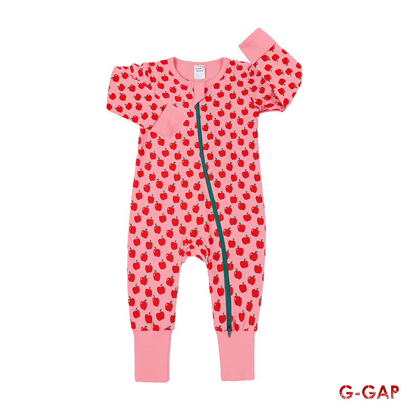Spring/Autumn Baby Cotton Long Sleeve Zipper Romper