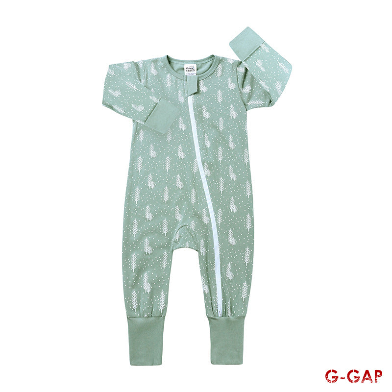 Spring/Autumn Baby Cotton Long Sleeve Zipper Romper