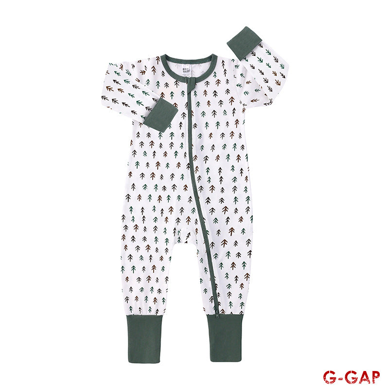 Spring/Autumn Baby Cotton Long Sleeve Zipper Romper