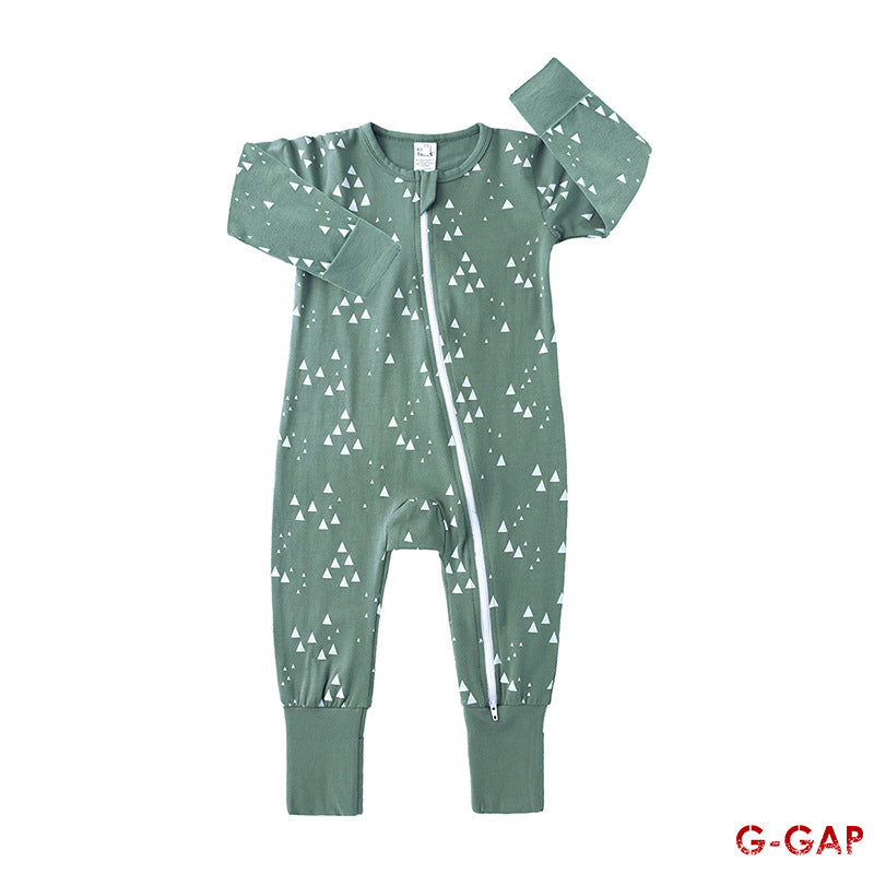 Spring/Autumn Baby Cotton Long Sleeve Zipper Romper