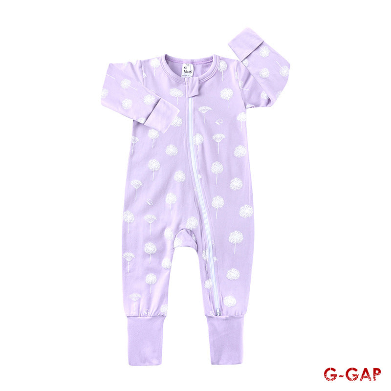 Spring/Autumn Baby Cotton Long Sleeve Zipper Romper