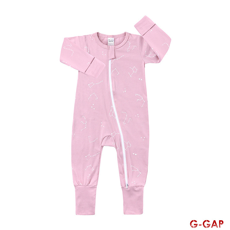 Spring/Autumn Baby Cotton Long Sleeve Zipper Romper