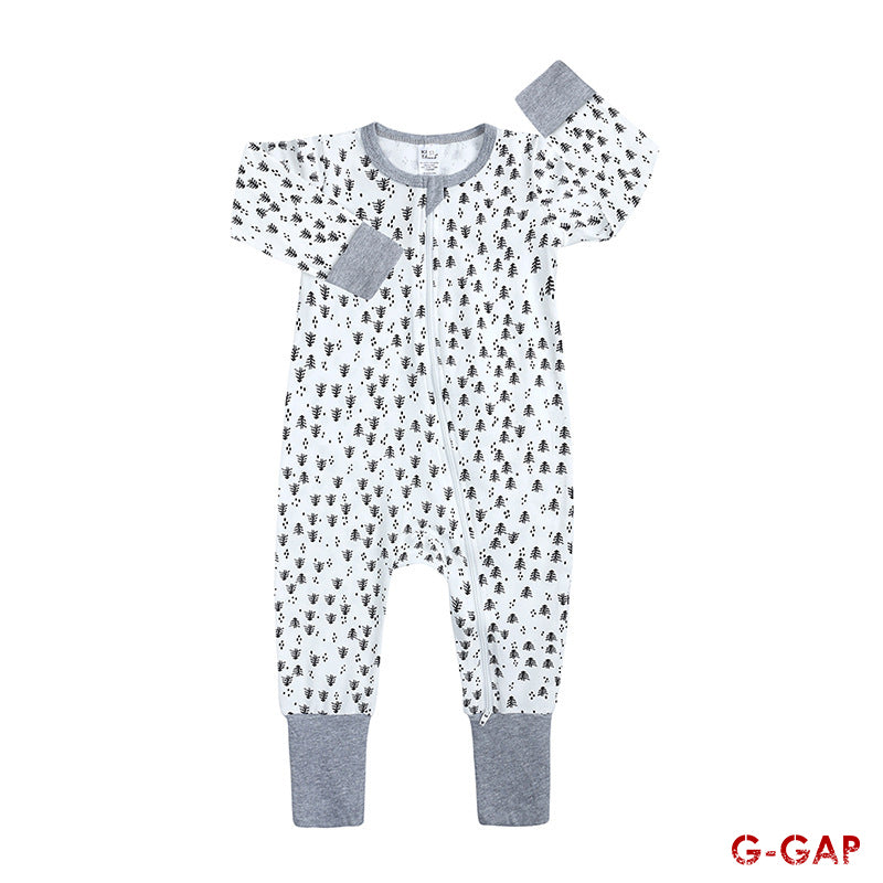 Spring/Autumn Baby Cotton Long Sleeve Zipper Romper